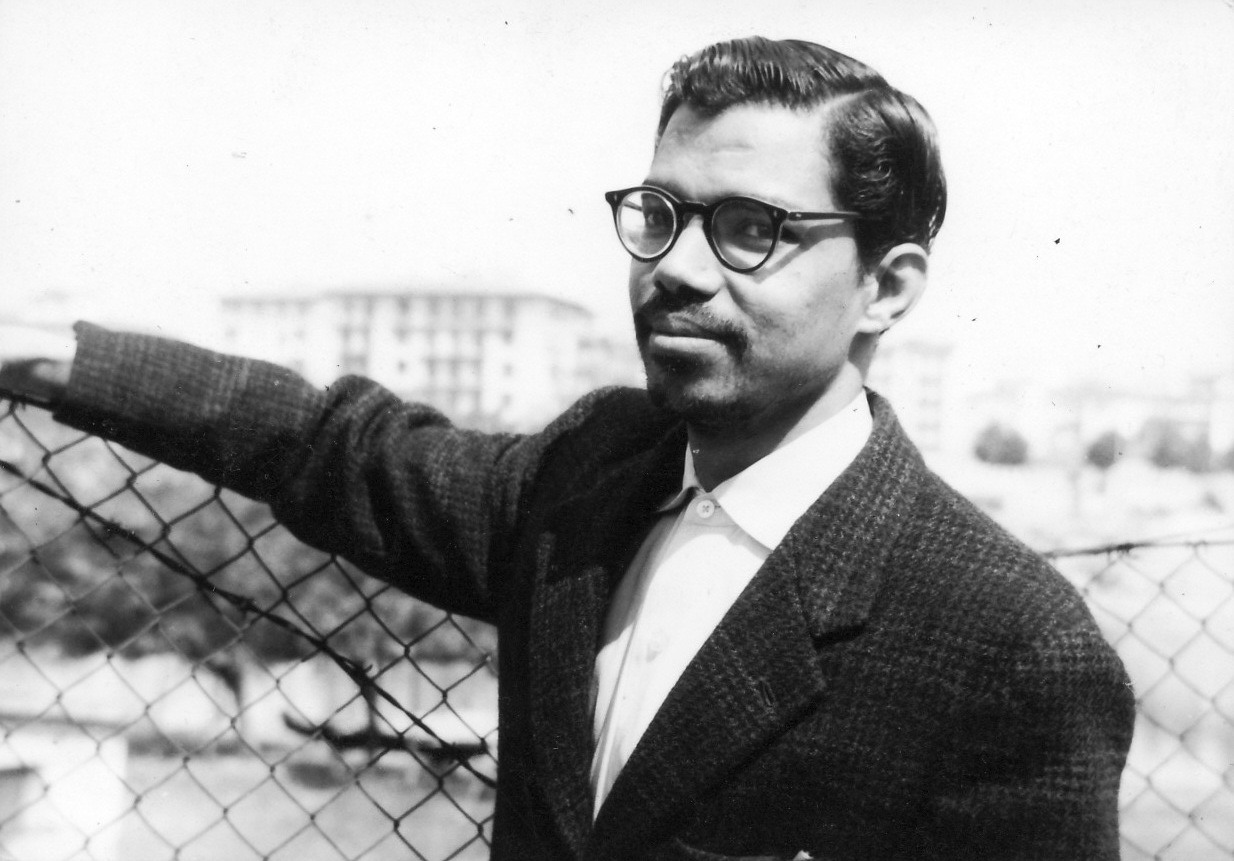 An archival black-and-white portrait of J Srividya